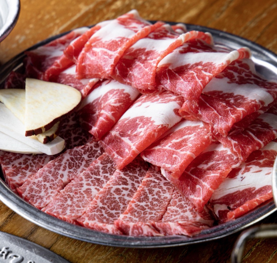 Platter of prime marbled beef short rib